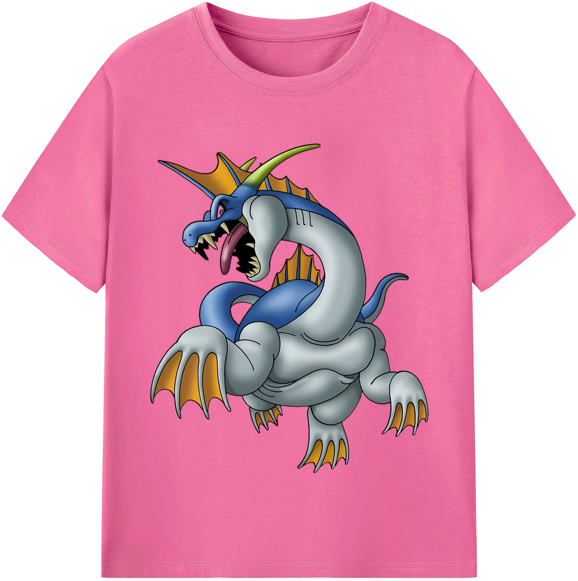 （画像用） ドラゴンクエスト Doragon Kuesuto Dragon Quest レディースカジュアルプリントTシャツ（綿100％）